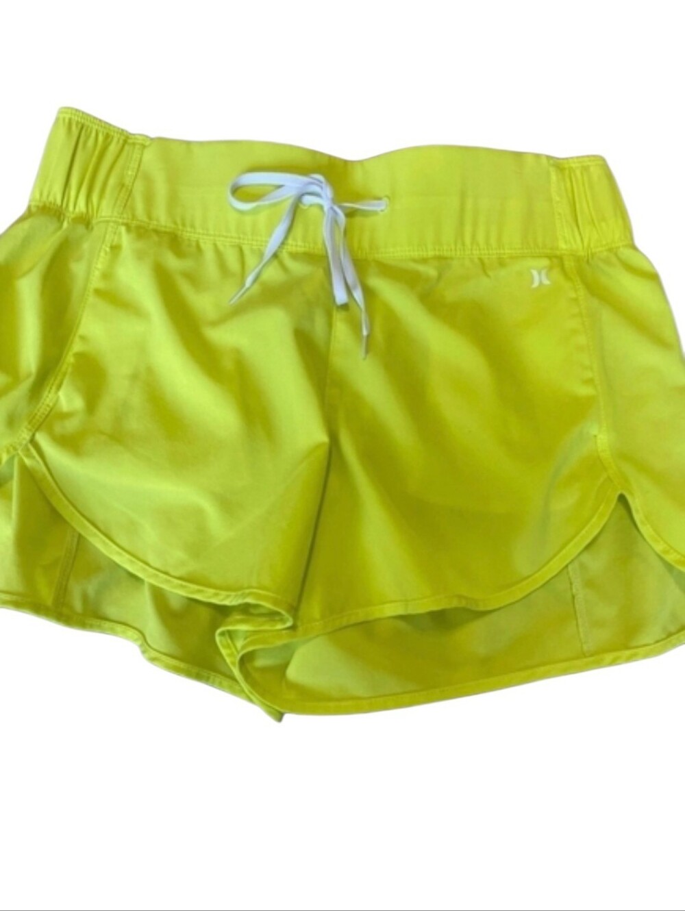 Hurley Size Medium Bright Yellow Athletic Shorts - Picture 1 of 13